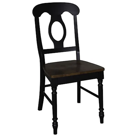 Napoleon Back Side Chair with Turned Legs